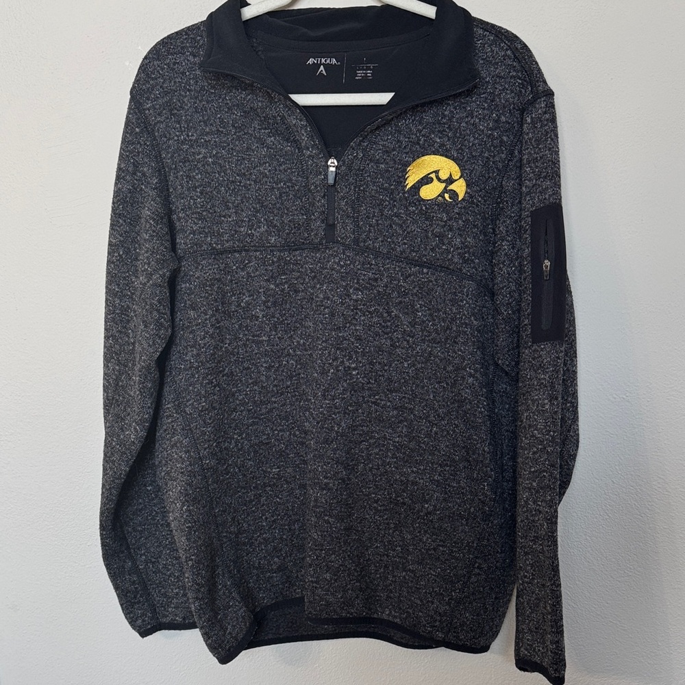 Antigua Men's Gray Sweater with Logo